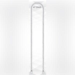 Silver Chain Strap 47.2 for Purses Wallets